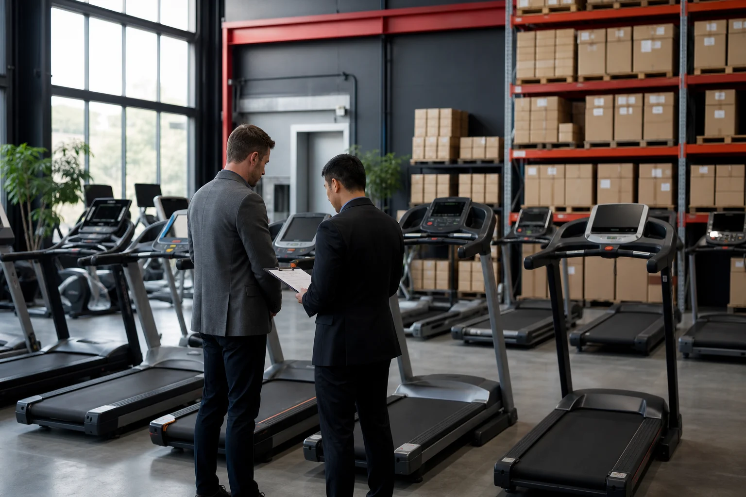 Treadmill distributor showroom